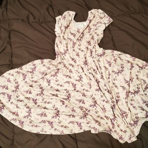Dot dot smile 5/6 cap sleeve floral dress